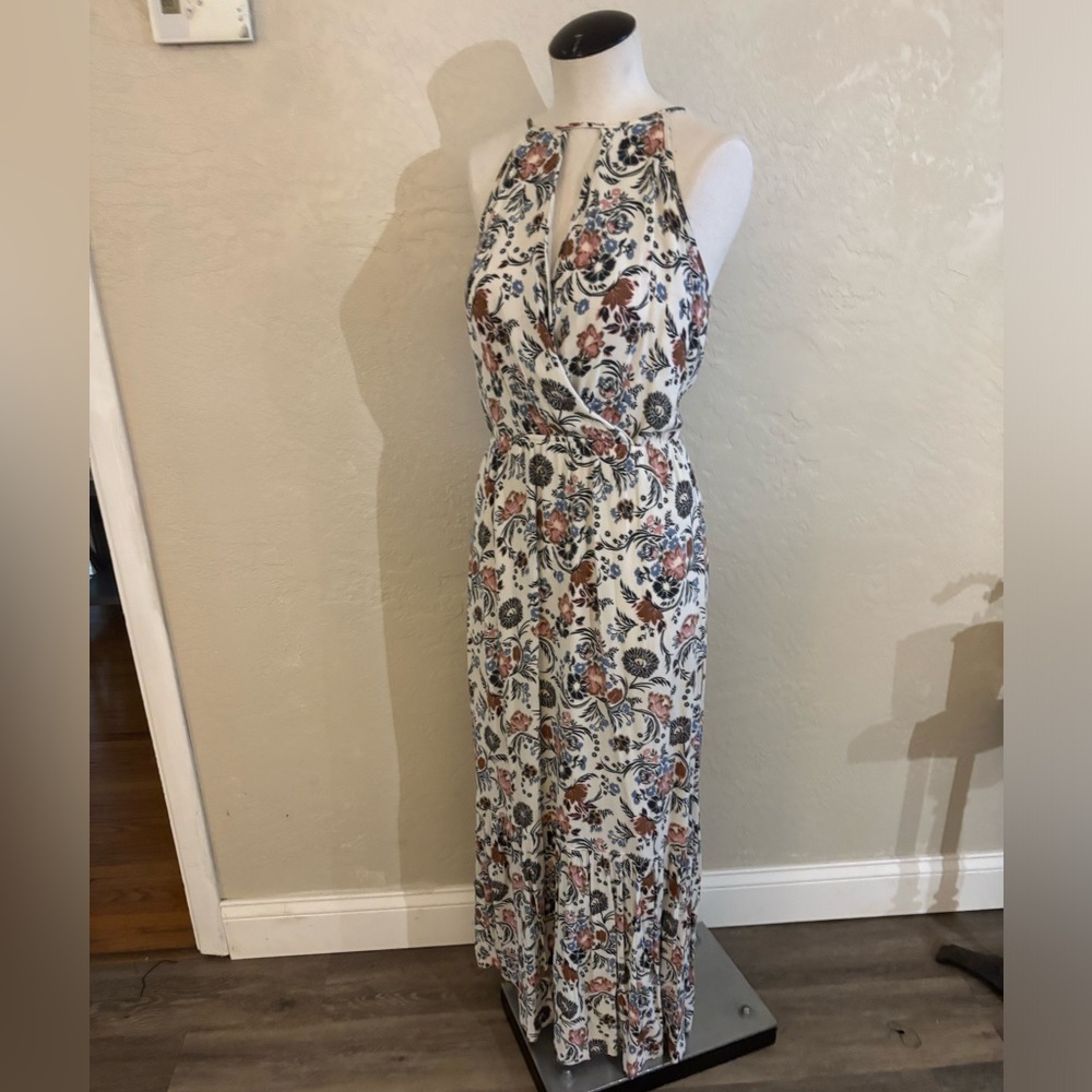 American Eagle Floral Halter Maxi Dress sz Small